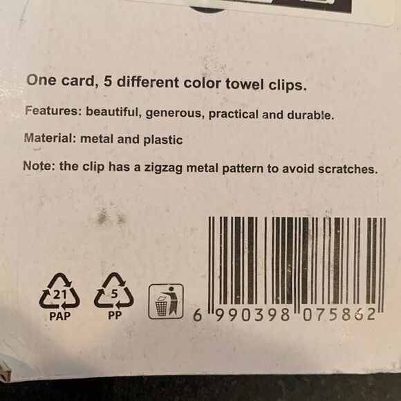 15 Towel Hanging Clips for Tea Towels Kitchen Bathroom Beach Home Set Lot NEW - Picture 5 of 7